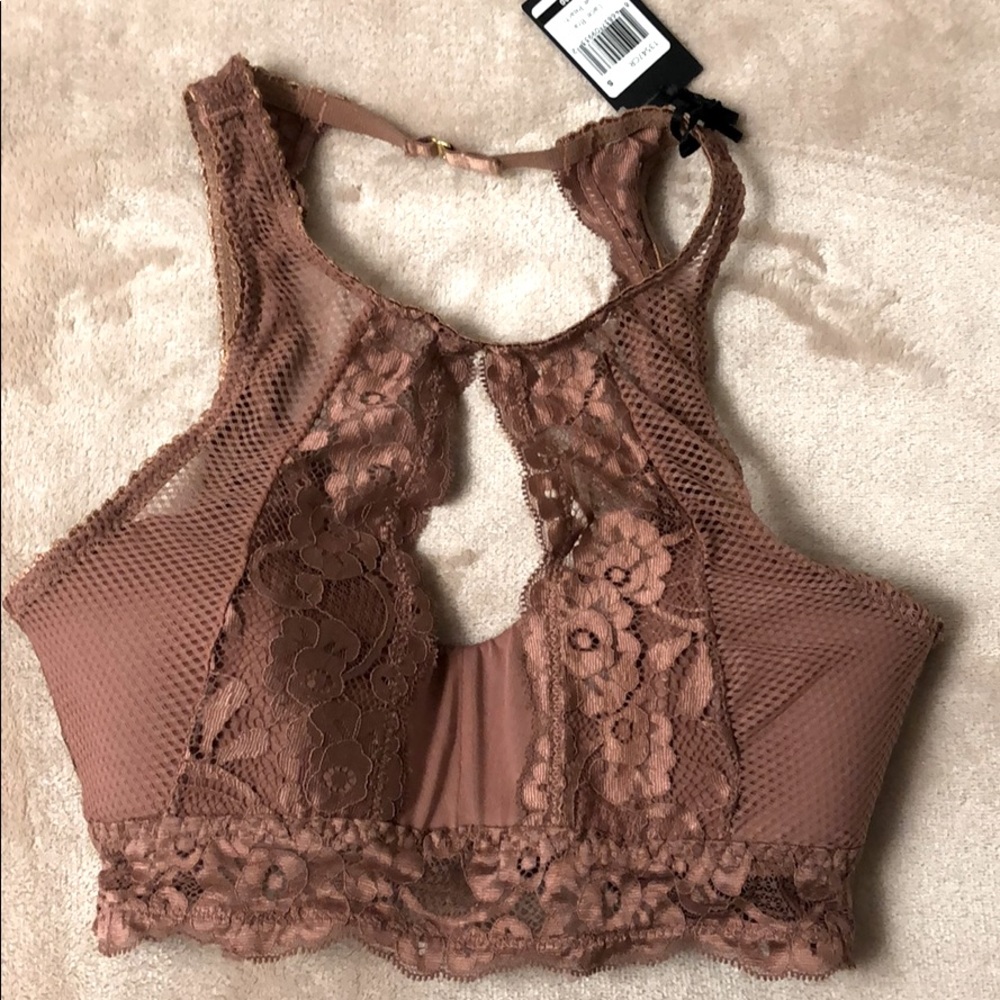 Cynthia Rowley Mauve Lace Bralette